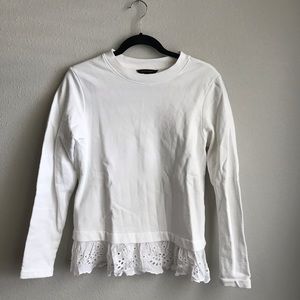 ⭐️FINAL SALE⭐️ Banana Republic White Lace Sweater